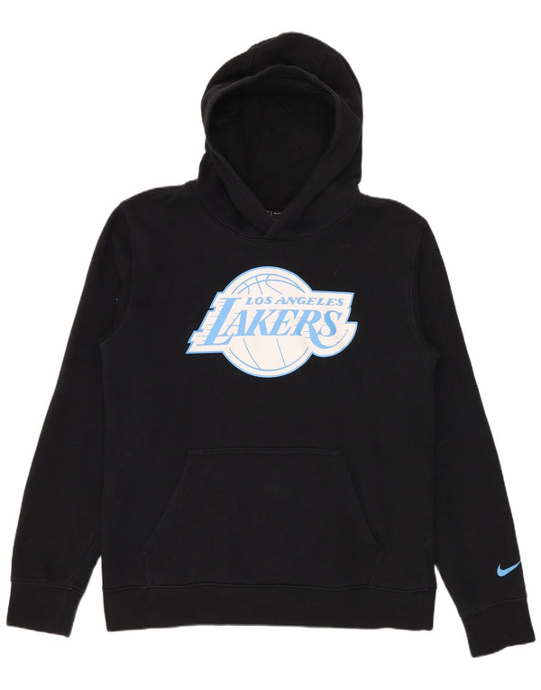 Nike Boys Los Angeles Lakers Graphic Hoodie Jumper 15-16 Years XL Black