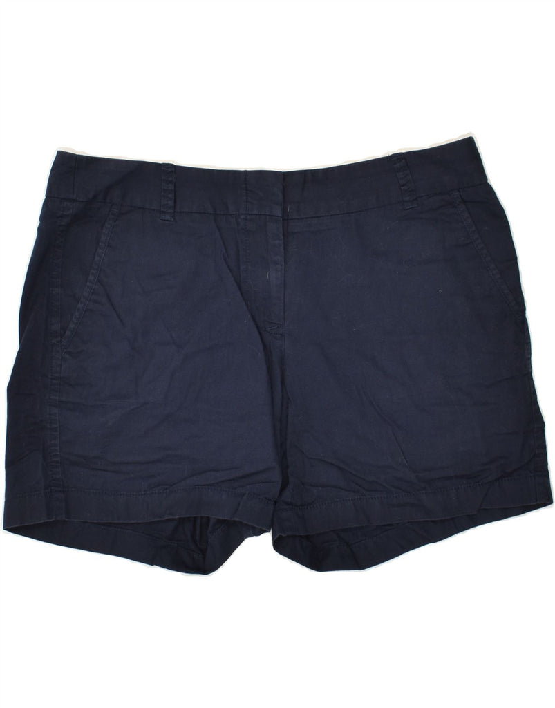 J. CREW Womens Broken In Chino Shorts US 10 Large W32  Navy Blue Cotton | Vintage J. Crew | Thrift | Second-Hand J. Crew | Used Clothing | Messina Hembry 