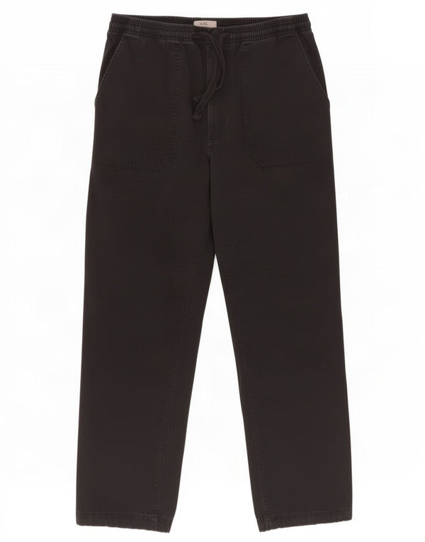 Marks & Spencer Mens Joggers Chino Trousers W33 L29 Black Cotton