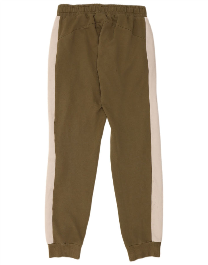 Puma Mens Full Tracksuit Medium  Khaki Colourblock Cotton