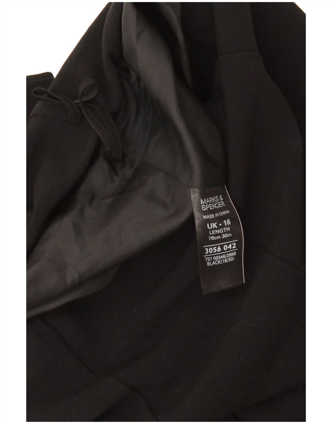 MARKS & SPENCER Womens A-Line Skirt UK 16 Large W38  Black Geometric