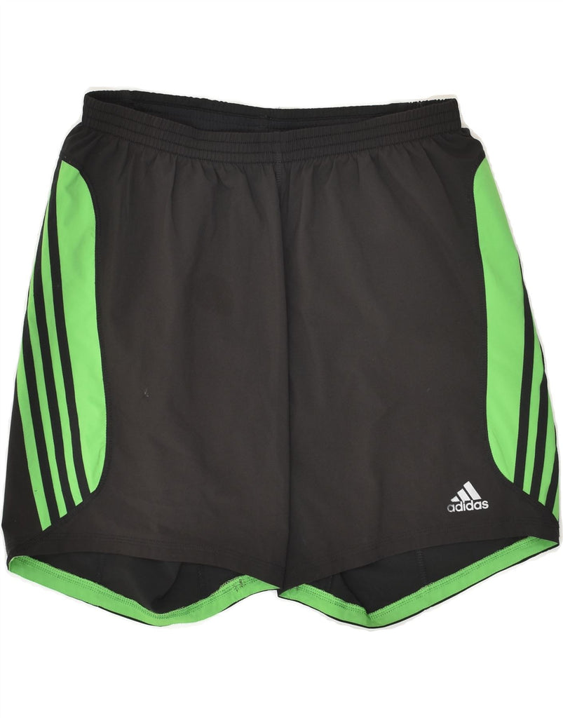 ADIDAS Mens Climacool Sport Shorts Large Black Colourblock Polyester | Vintage Adidas | Thrift | Second-Hand Adidas | Used Clothing | Messina Hembry 