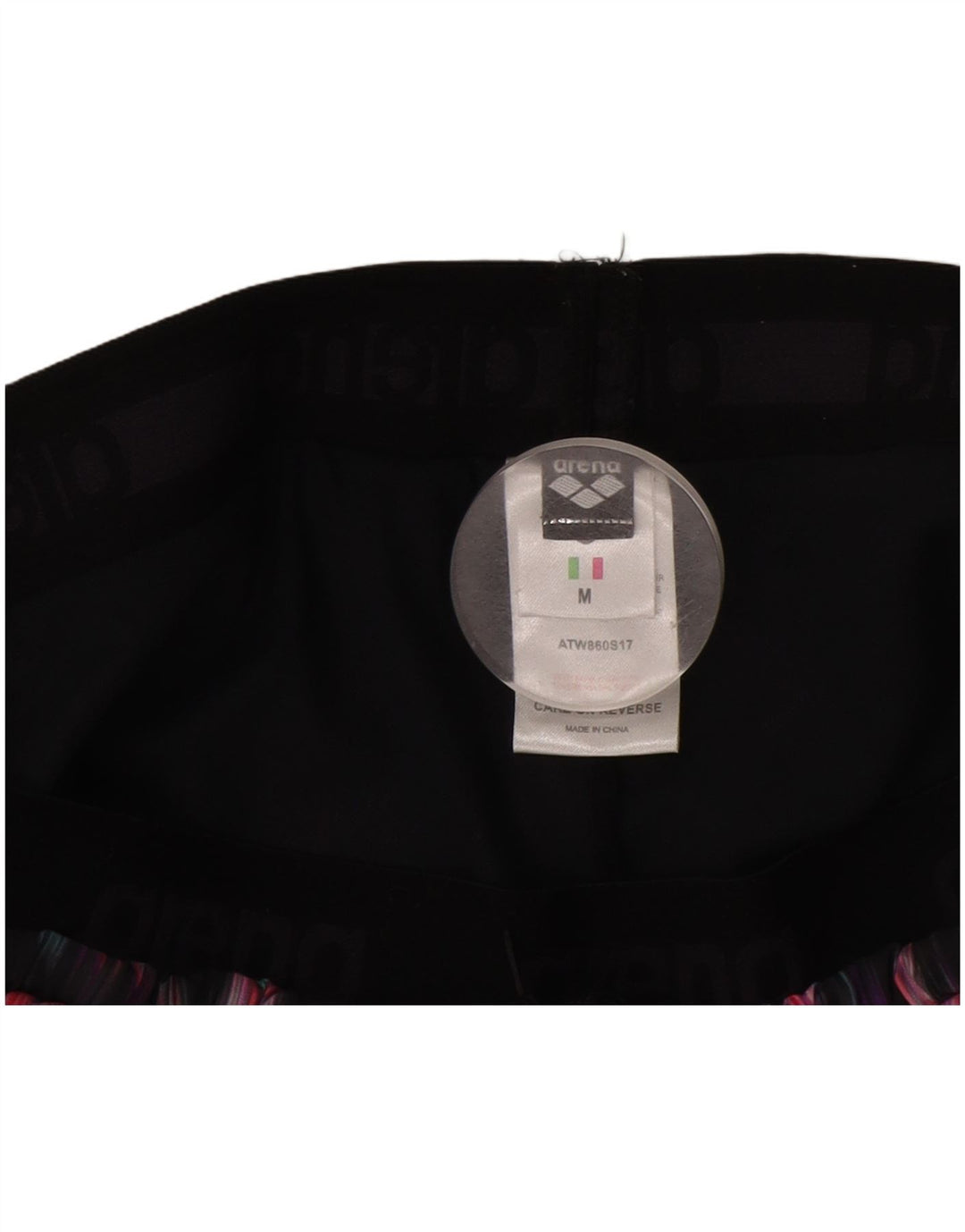 Arena Womens Sport Shorts UK 14 Medium  Multicoloured Ikat Polyester