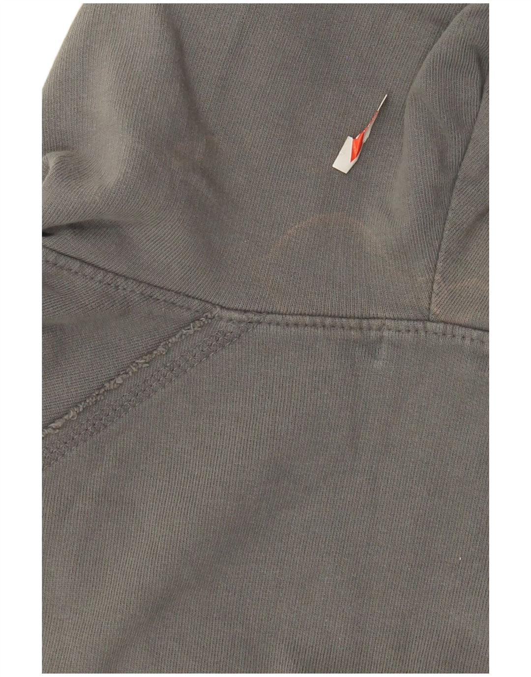 Zara Womens Zip Hoodie Sweater UK 14 Medium Grey Cotton