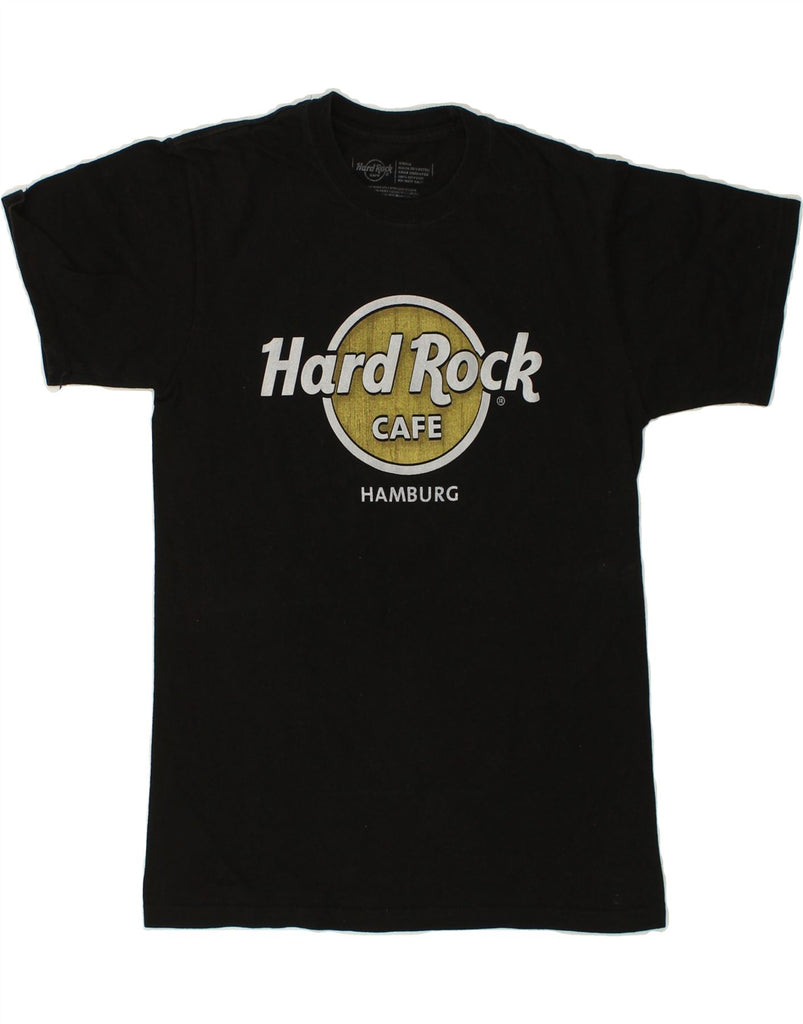 HARD ROCK CAFE Mens Hamburg Graphic T-Shirt Top Small Black Cotton | Vintage Hard Rock Cafe | Thrift | Second-Hand Hard Rock Cafe | Used Clothing | Messina Hembry 