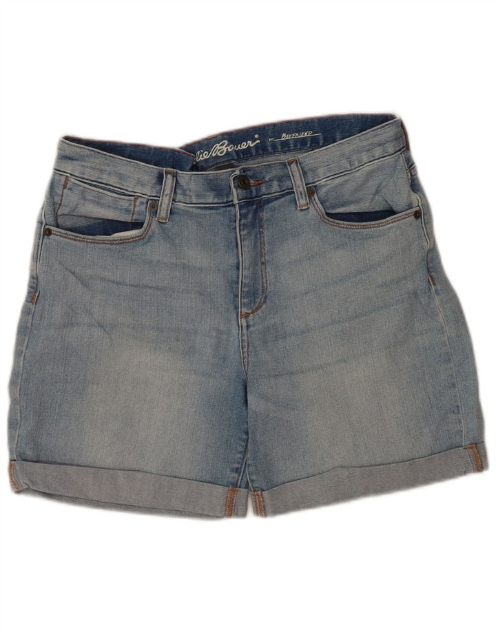 Eddie Bauer Womens Boyfriend Denim Shorts US 6 Medium W30  Blue Cotton