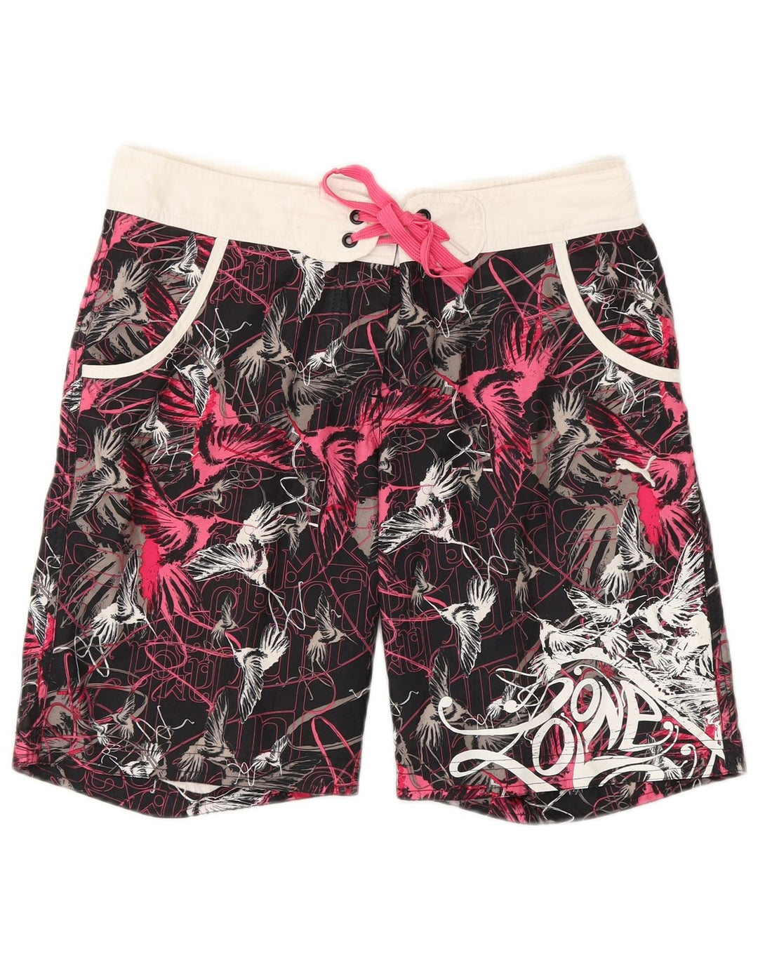 PUMA Womens Abstract Pattern Swimming Shorts UK 8 Small  Multicoloured