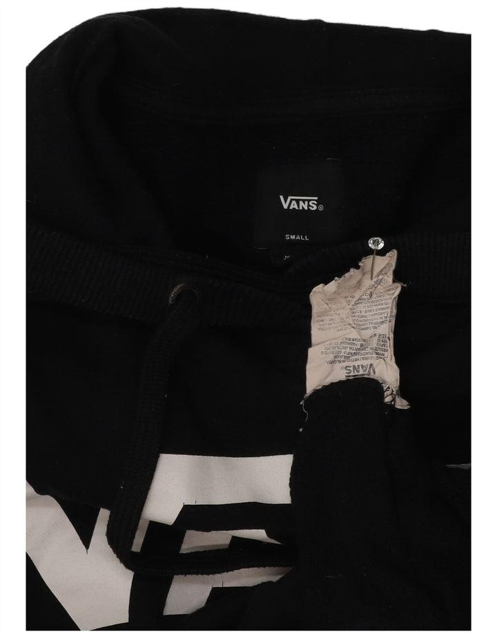 Vans Mens Graphic Hoodie Jumper Small Black Cotton