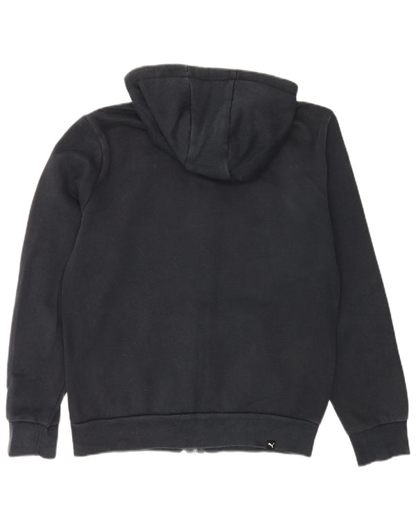 Puma Mens Graphic Zip Hoodie Sweater Small Black Cotton
