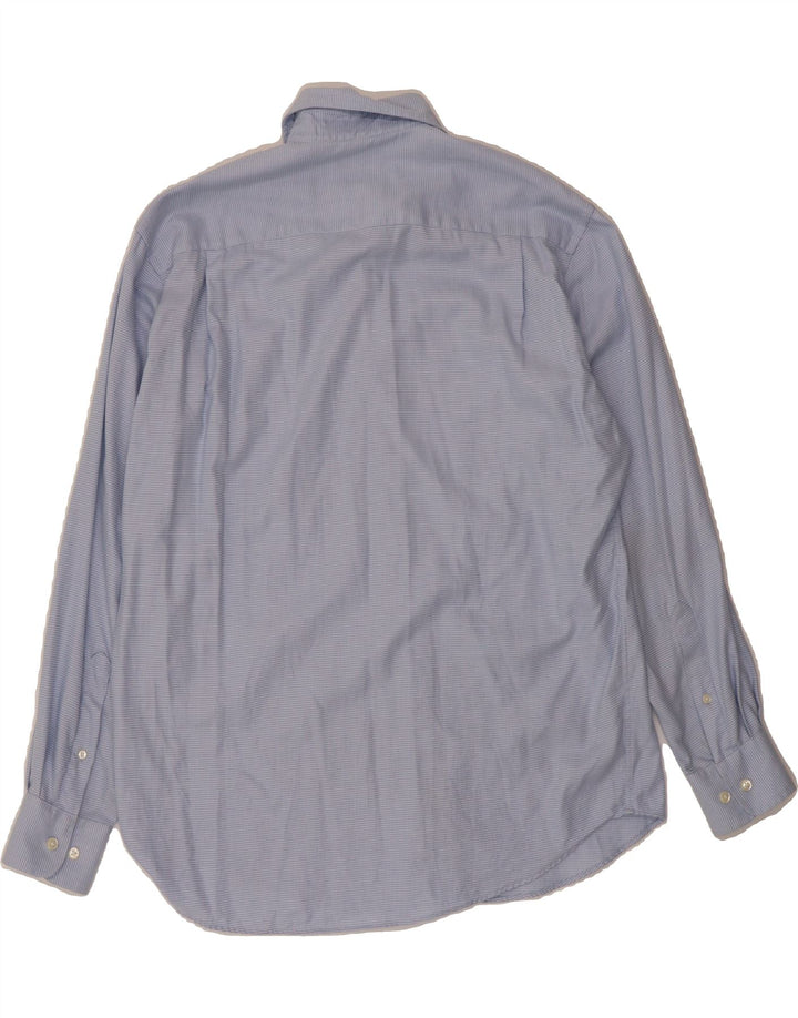 NAUTICA Mens Classic Fit Shirt Size 16 Large Blue Houndstooth Cotton Vintage Nautica and Second-Hand Nautica from Messina Hembry 
