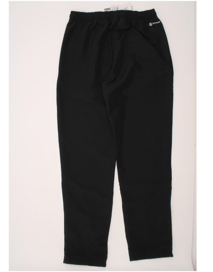 ADIDAS Boys Aeroready Tracksuit Trousers 13-14 Years  Black Polyester Vintage Adidas and Second-Hand Adidas from Messina Hembry 