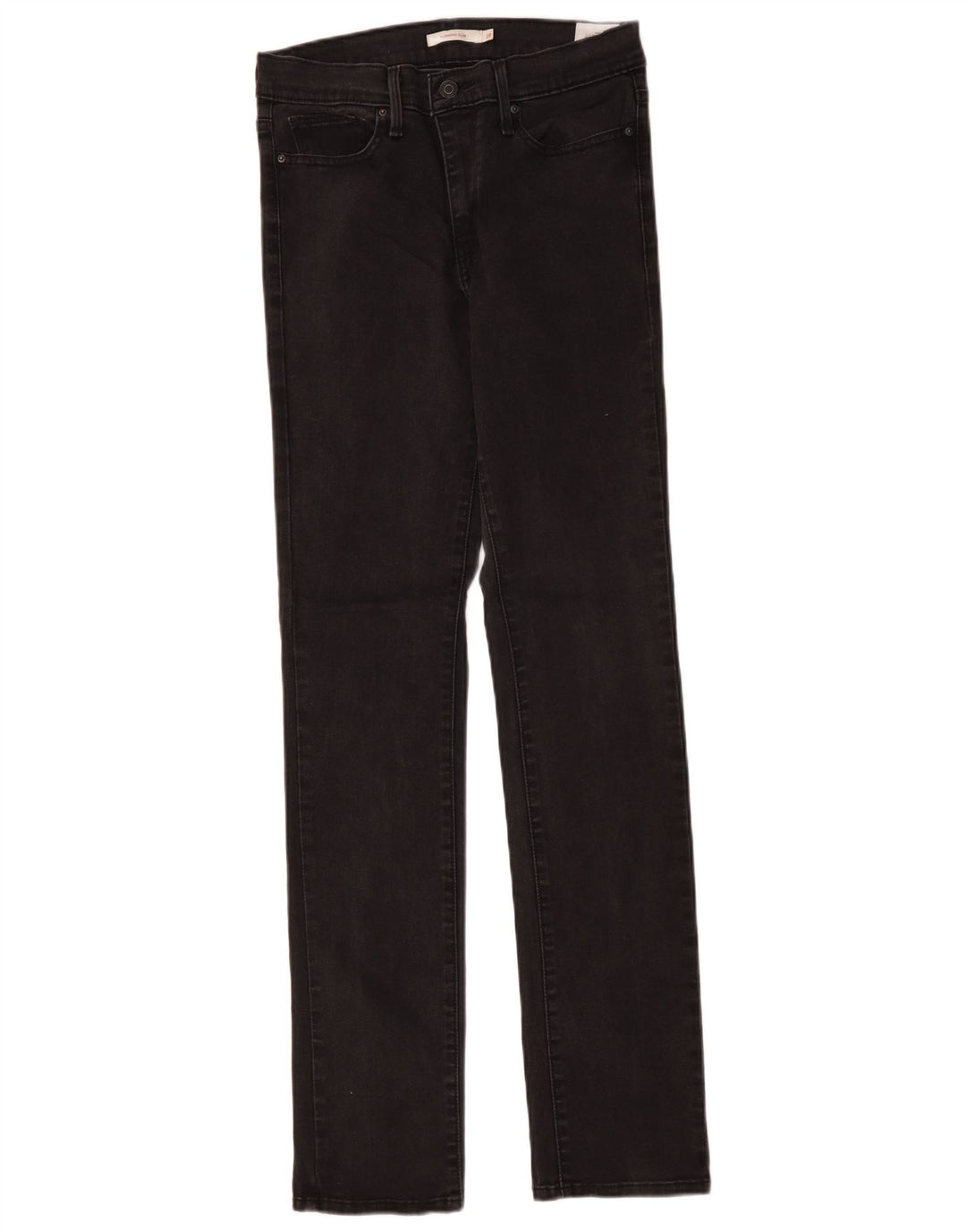 Levi's Womens Slimming Slim Jeans W29 L32 Black Cotton