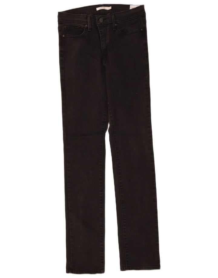 Levi's Womens Slimming Slim Jeans W29 L32 Black Cotton