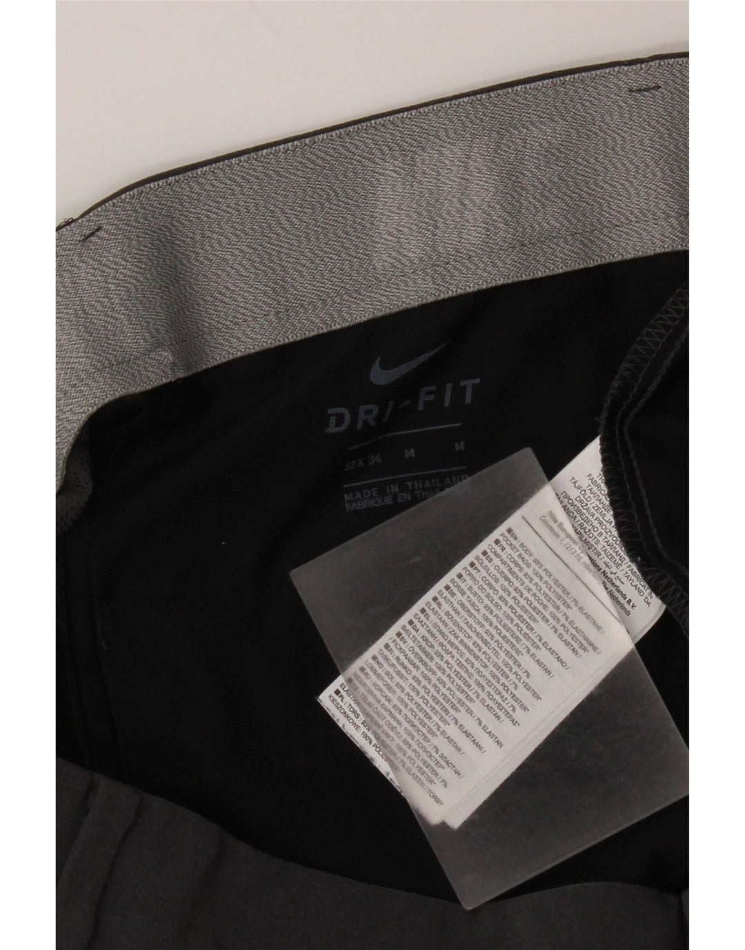 Nike Mens Straight Chino Trousers W32 L34 Grey Polyester