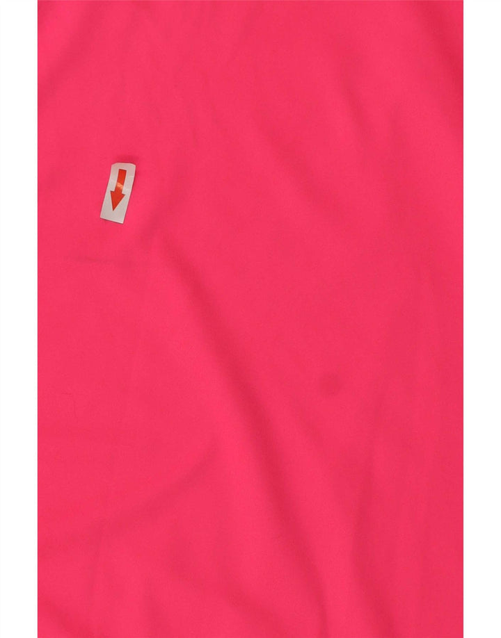 Nike Womens Dri Fit T-Shirt Top UK 14 Large Pink Polyester