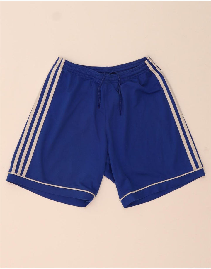 Adidas Mens Climalite Sport Shorts Small Blue Polyester