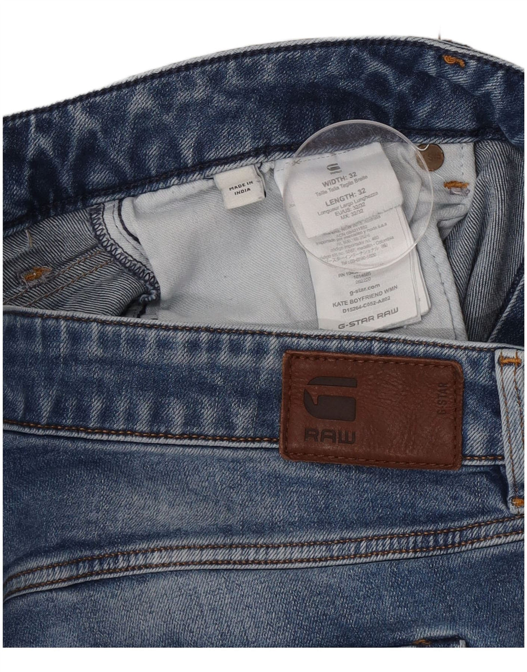 G-Star Mens Kate Slim Jeans W32 L28 Blue Cotton