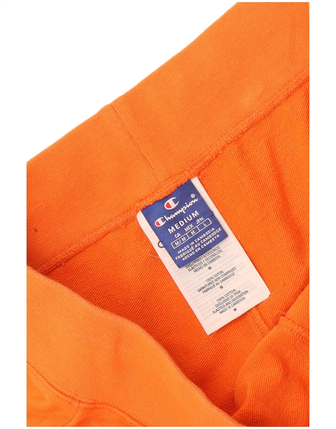 Champion Mens Graphic Sport Shorts Medium  Orange Cotton