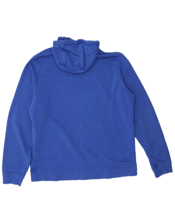Nike Mens Graphic Hoodie Jumper XL Blue Cotton