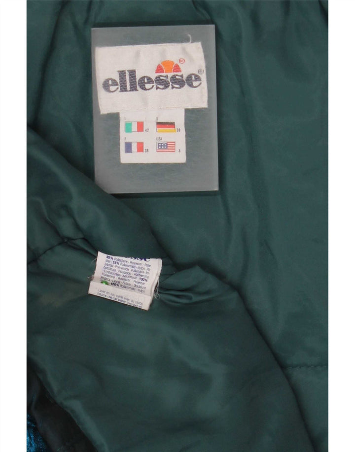 Ellesse Womens Hooded Oversized Padded Jacket IT 42 Medium Navy Blue
