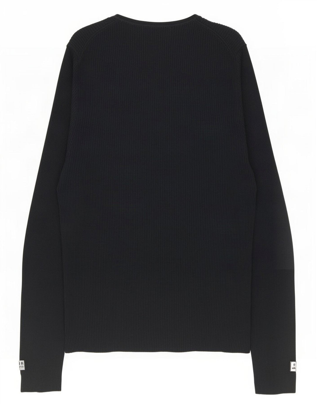 Zara Mens Top Long Sleeve Large Black Viscose