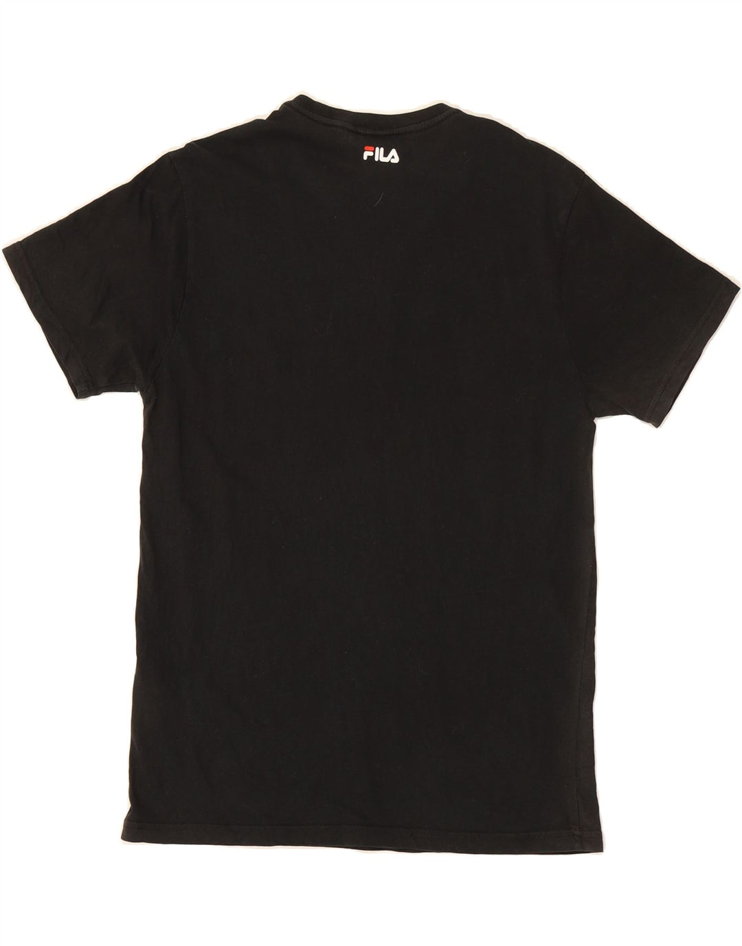 FILA Mens Graphic T-Shirt Top Small Black Cotton Vintage Fila and Second-Hand Fila from Messina Hembry 