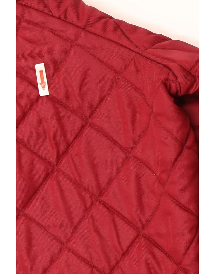 Rifle Mens Quilted Jacket UK 40 Large Red