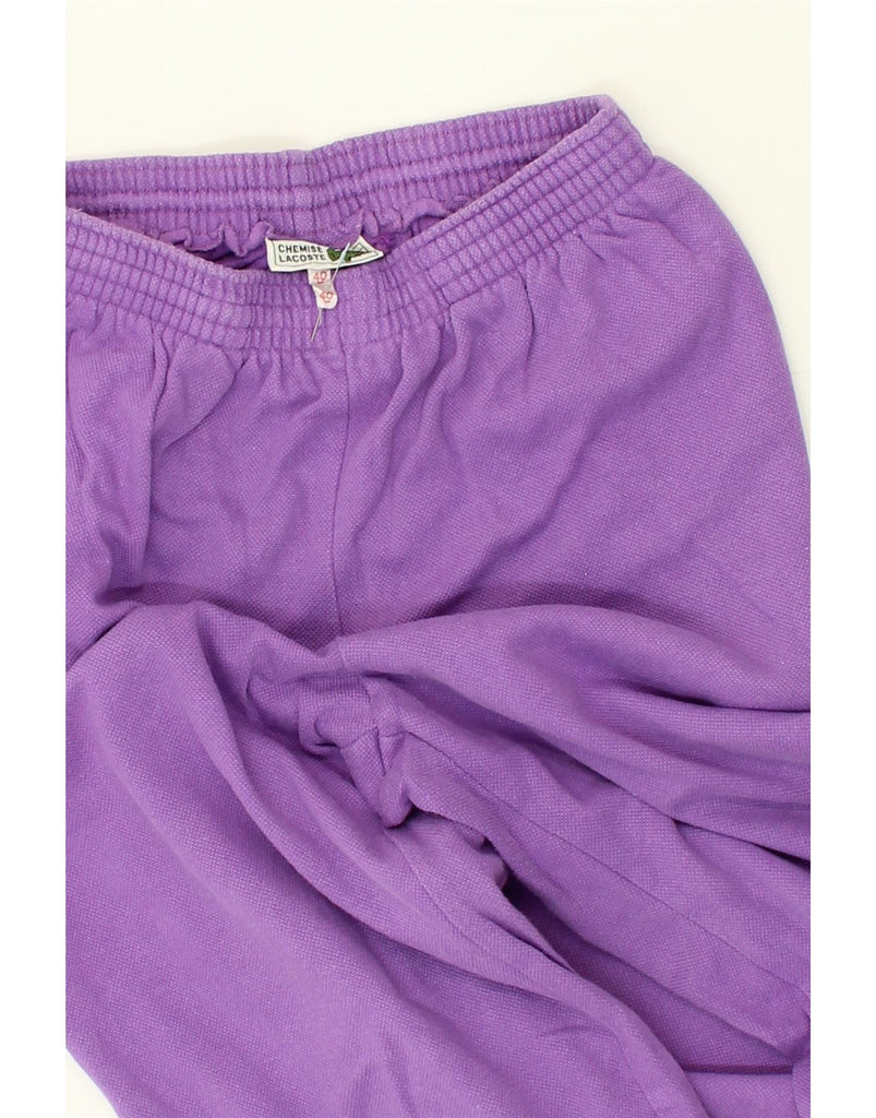 LACOSTE Womens Tracksuit Trousers Joggers Sise 40 Medium Purple Cotton | Vintage Lacoste | Thrift | Second-Hand Lacoste | Used Clothing | Messina Hembry 