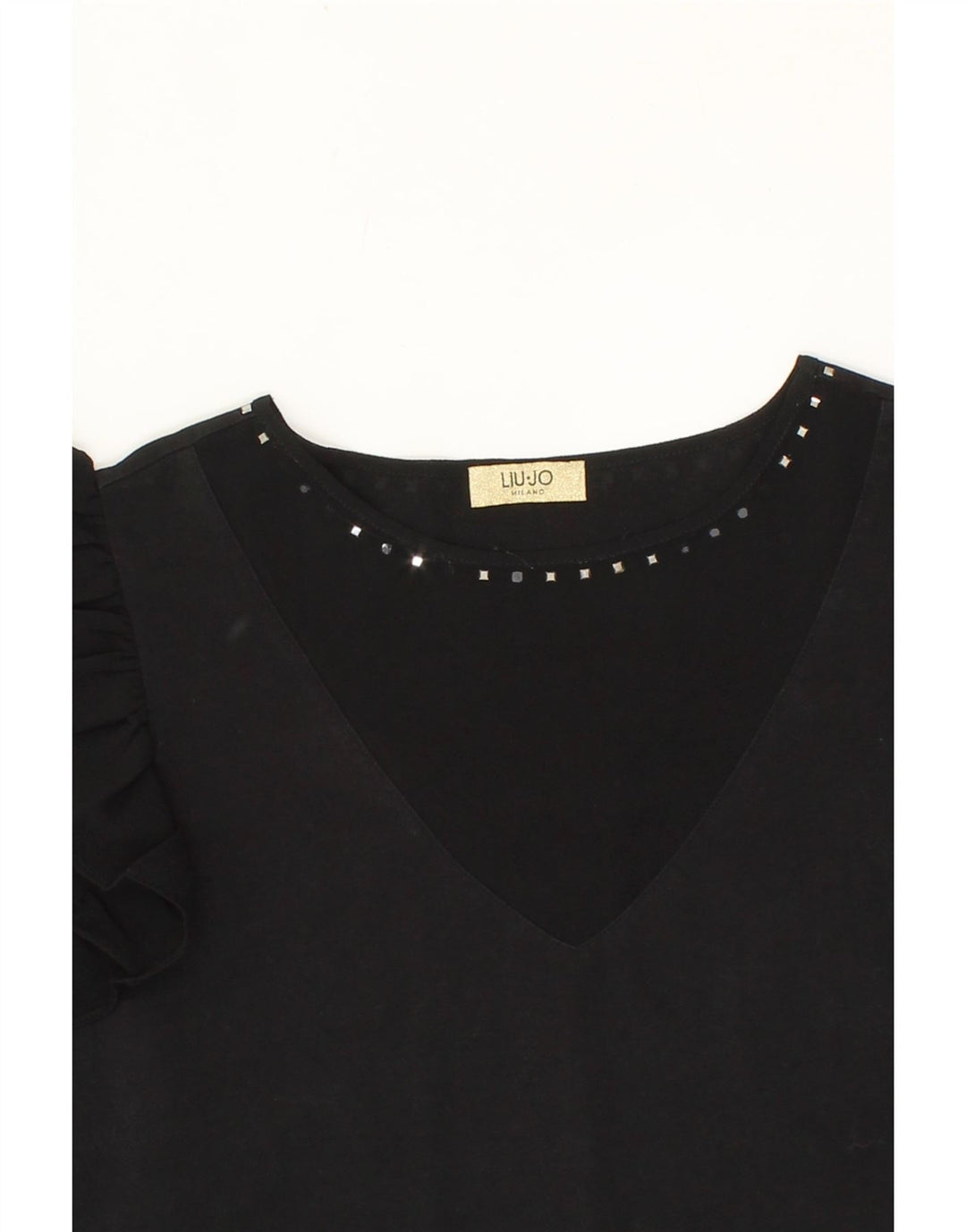 LIU JO Womens Milano Blouse Top UK 12 Medium Black Vintage Liu Jo and Second-Hand Liu Jo from Messina Hembry 