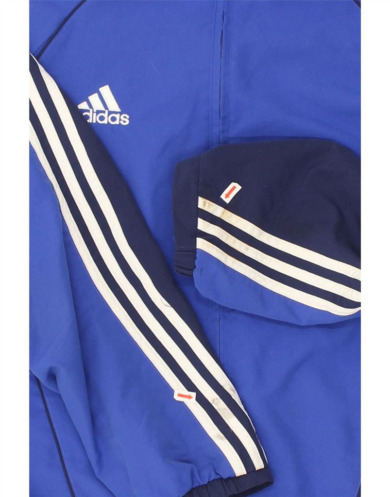 ADIDAS Mens Tracksuit Top Jacket UK 40/42 Medium Blue Colourblock | Vintage Adidas | Thrift | Second-Hand Adidas | Used Clothing | Messina Hembry 