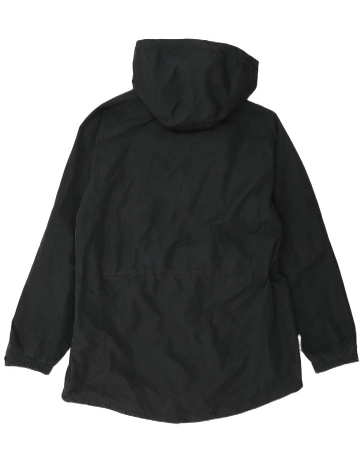 Mountain Essentials Mens Hooded Windbreaker Coat UK 40 Large Black