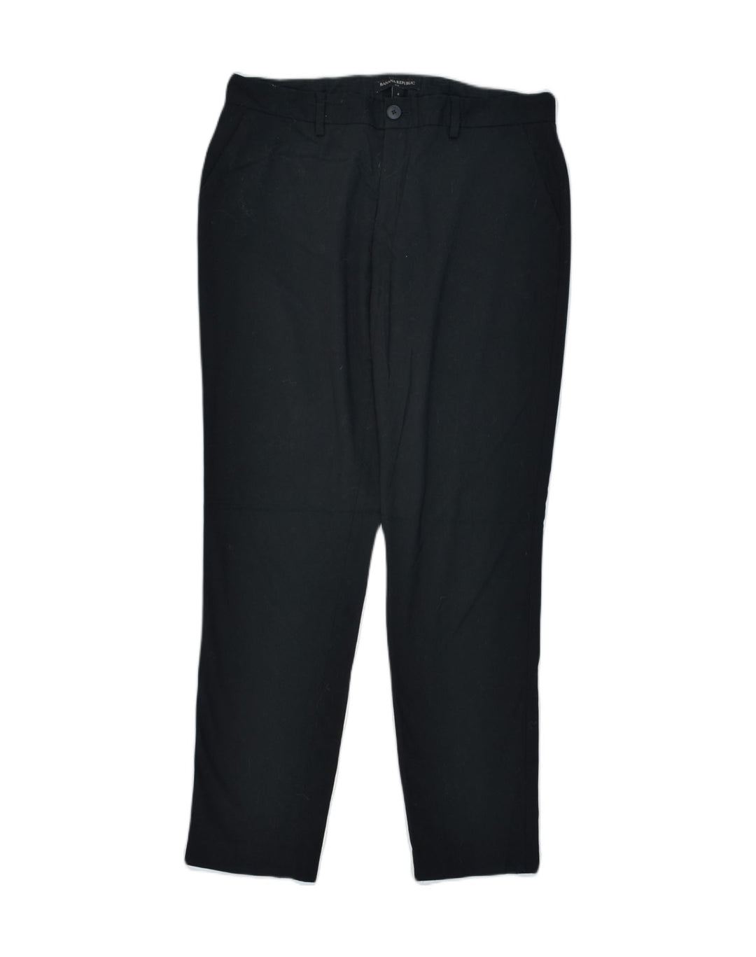 BANANA REPUBLIC Womens Chino Trousers US 4 Small W30 Black Polyester | Vintage | Thrift | Second-Hand | Used Clothing | Messina Hembry 