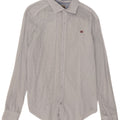 Napapijri Mens Slim Fit Shirt Medium White Spotted