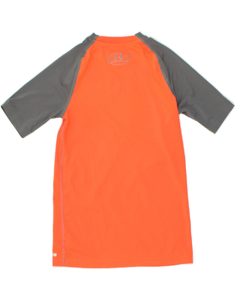 UNDER ARMOUR Boys Heat Gear Graphic T-Shirt Top 9-10 Years Medium Orange | Vintage Under Armour | Thrift | Second-Hand Under Armour | Used Clothing | Messina Hembry 