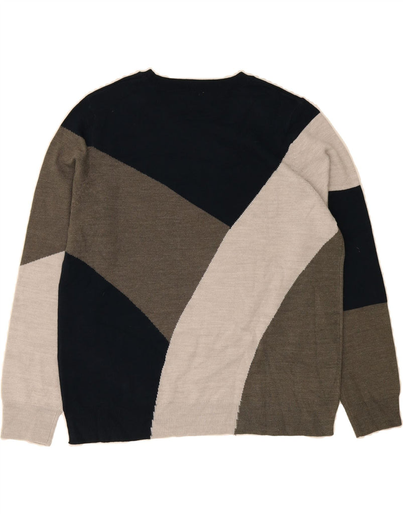 MARKS & SPENCER Womens Crew Neck Jumper Sweater UK 16 Large  Multicoloured Vintage Marks & Spencer and Second-Hand Marks & Spencer from Messina Hembry 
