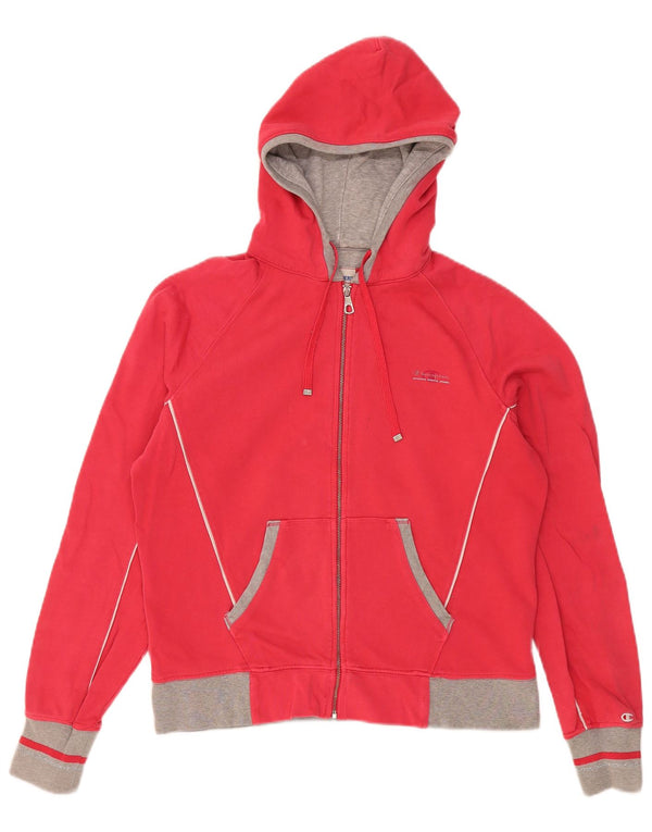 Champion Womens Heritage Classics Zip Hoodie Sweater UK 18 XL Red