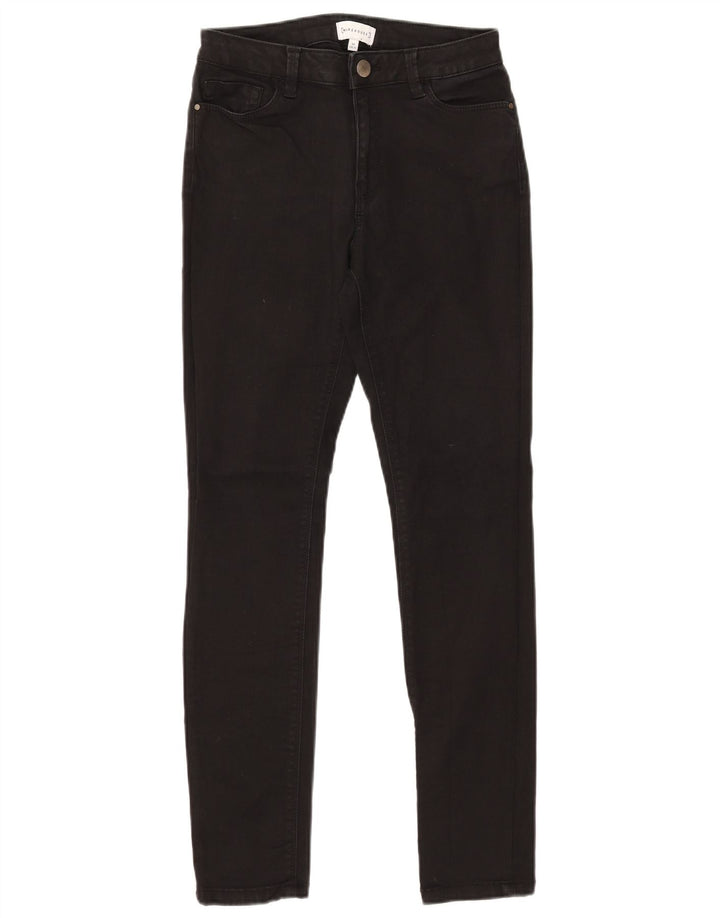 WAREHOUSE Womens Skinny Jeans UK 10 Small W28 L30  Black Cotton