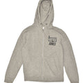 JACK & JONES Mens Graphic Zip Hoodie Sweater Small Grey Cotton | Vintage Jack & Jones | Thrift | Second-Hand Jack & Jones | Used Clothing | Messina Hembry 