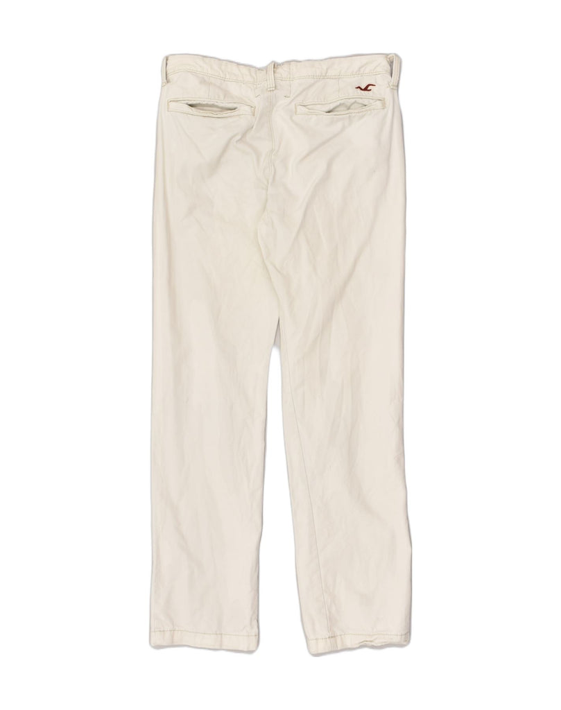 HOLLISTER Womens Straight Chino Trousers W30 L32  Beige Cotton | Vintage Hollister | Thrift | Second-Hand Hollister | Used Clothing | Messina Hembry 