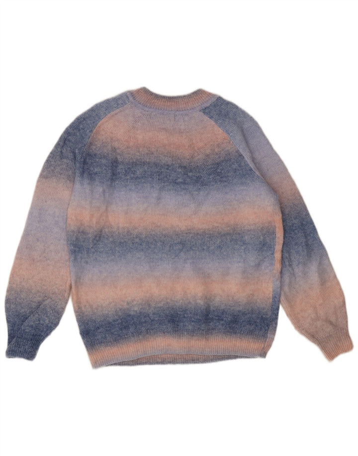 Marks & Spencer Mens Crew Neck Jumper Sweater Small Blue Tie Dye Acrylic