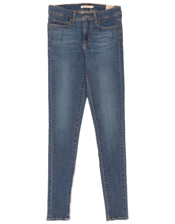 Levi's Womens 310 Shaping Super Skinny Jeans W28 L32 Blue Cotton