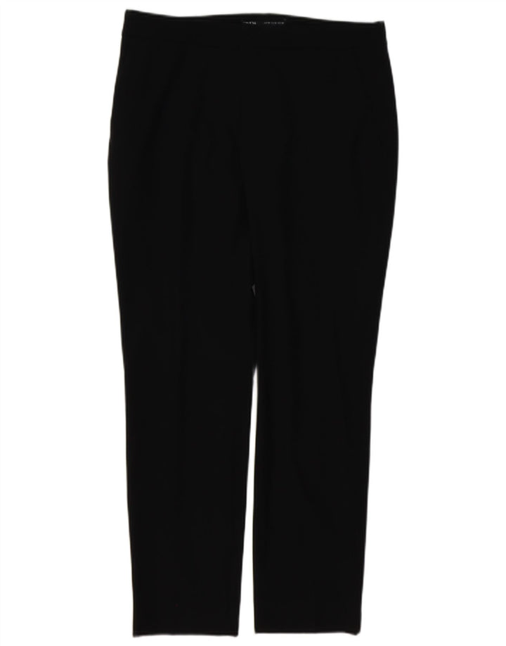 ZARA Womens Straight Chino Trousers EU 38 Small W28 L27 Black Polyester