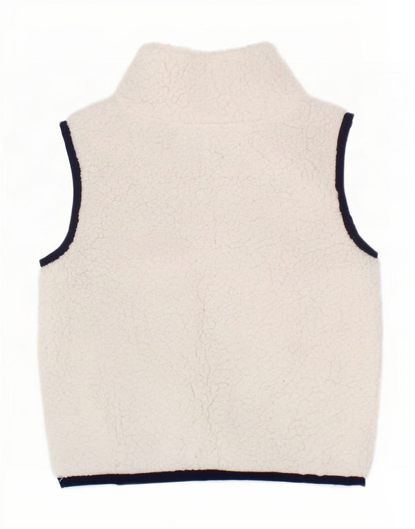 Tommy Hilfiger Baby Girls Fleece Gilet 6-9 Months White Colourblock