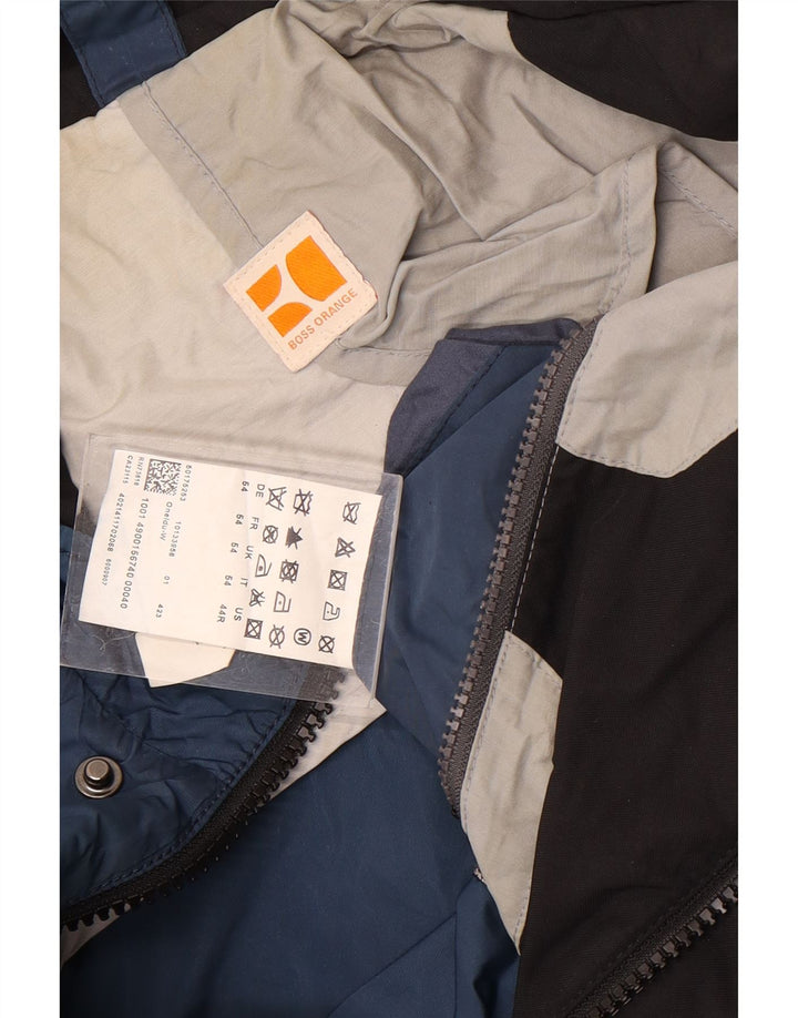 Hugo Boss Mens Utility Jacket EU 54 2XL Blue Polyamide