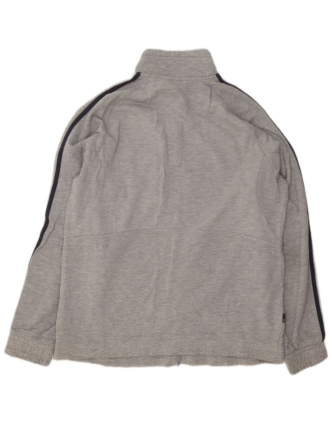 Adidas Mens Tracksuit Top Jacket Large Grey Flecked Cotton