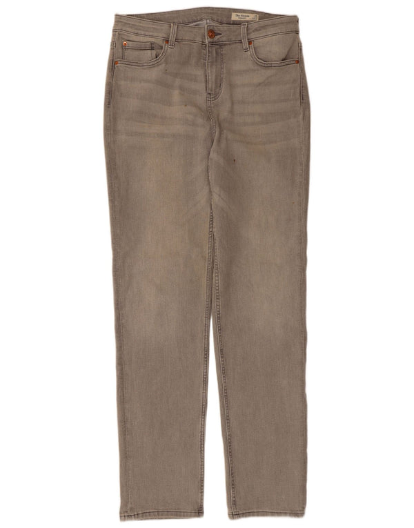 Marks & Spencer Womens The Sienna Straight Jeans UK 14 Large W32 L32 Grey