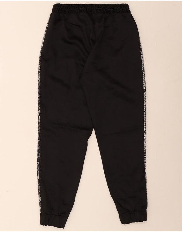 Zara Womens Tracksuit Trousers Joggers UK 10 Small Black Animal Print