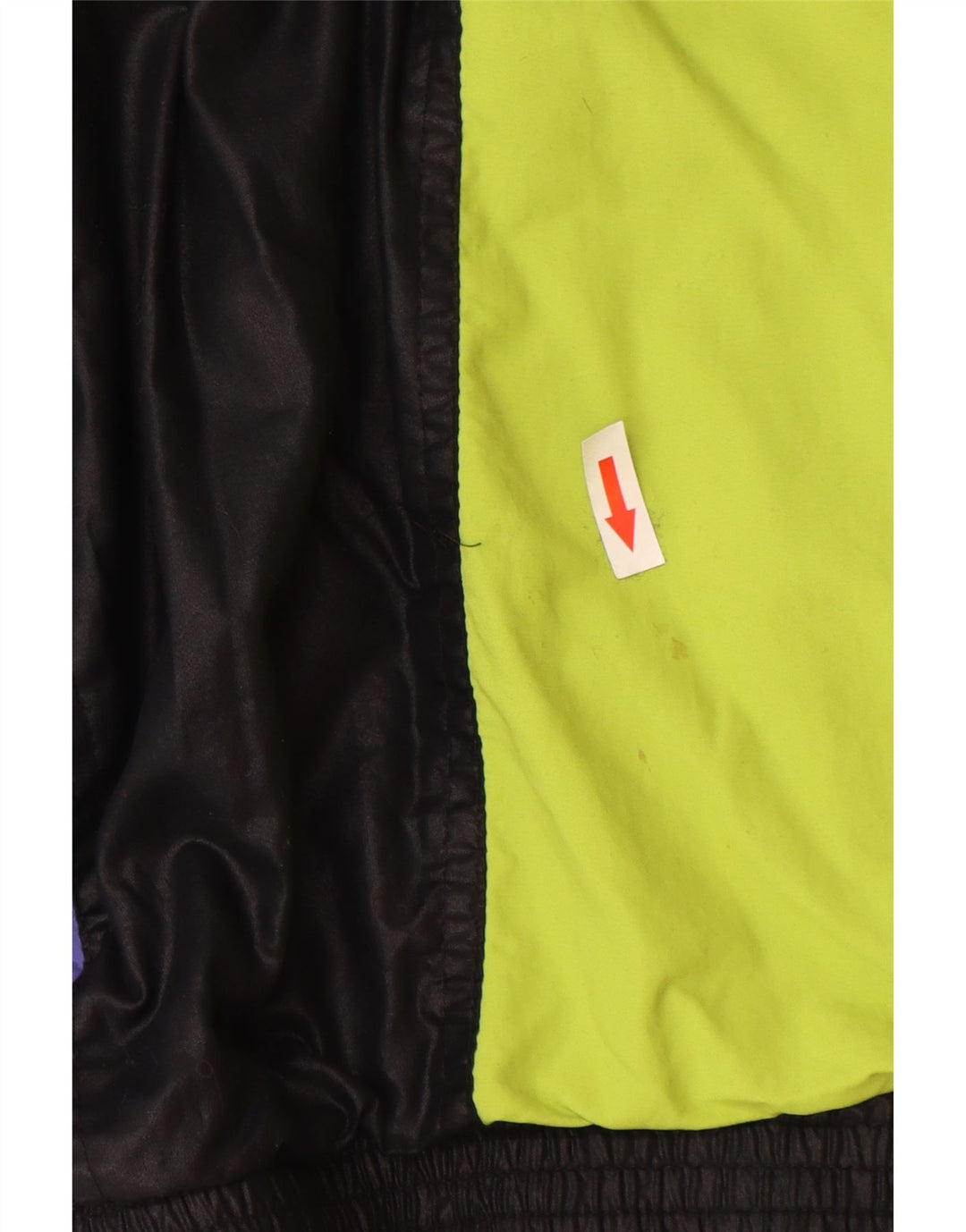Maser M Womens Graphic Windbreaker Jacket UK 16 Large Black Colourblock