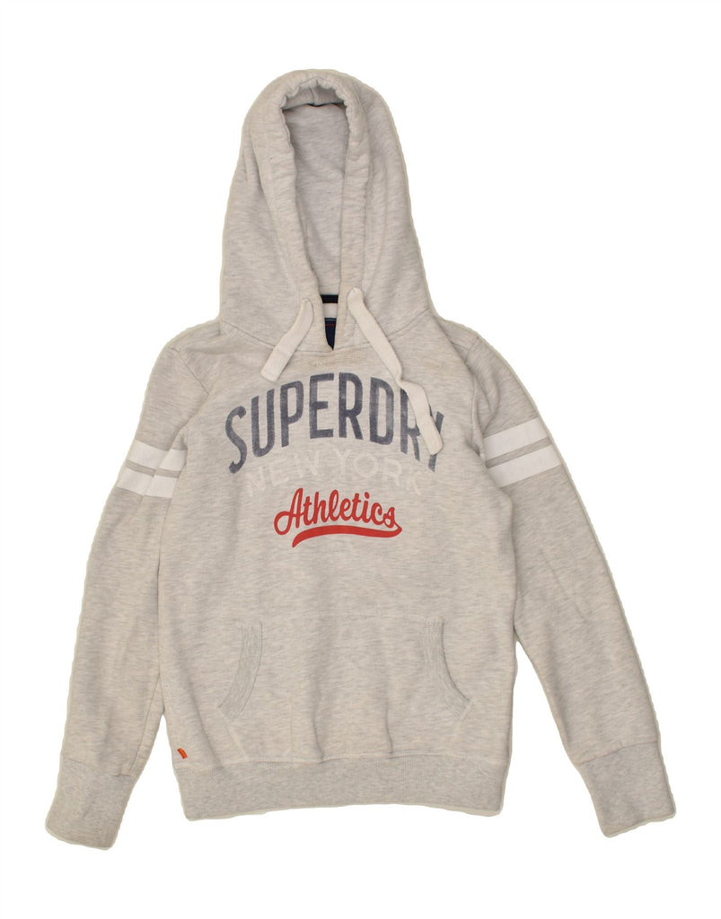 SUPERDRY Mens Graphic Hoodie Jumper Small Grey Cotton | Vintage Superdry | Thrift | Second-Hand Superdry | Used Clothing | Messina Hembry 