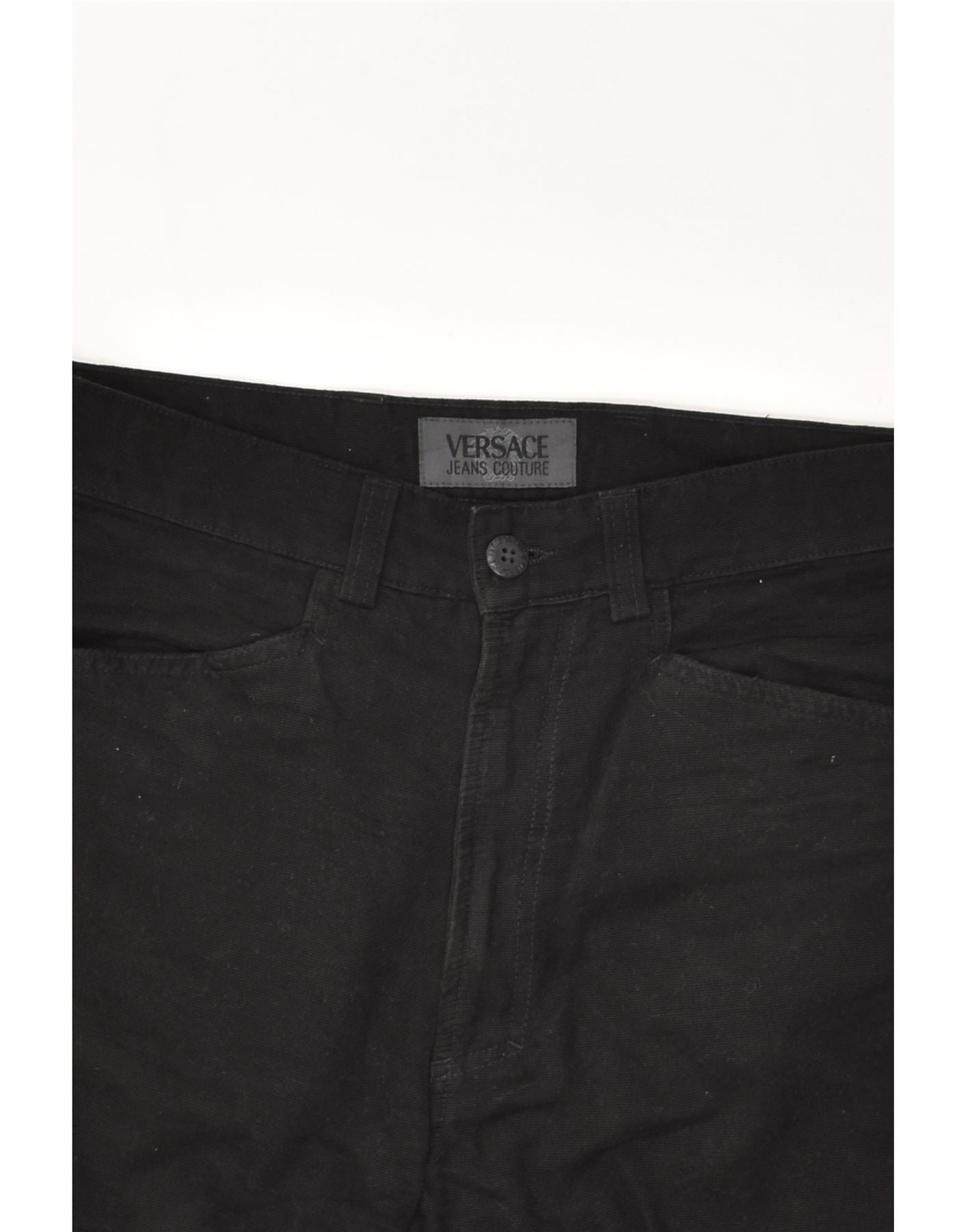 Versace Black Cargo Trousers With Greca Web Belt With Medusa Buckle Man -  ShopStyle Pants